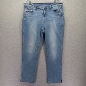Gap Jeans Womens‎ 32/14R Vintage Slim Mid Rise Stretch Flex 5-Pocket Denim Blue